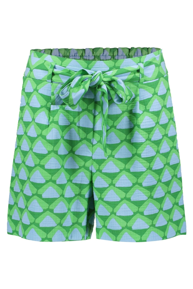 SHORTS MET ALLOVER PATROON 51412 20 GREEN/BLUE